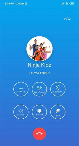 Ninja Kidz TV Game Fake Call & Video 5 تصوير الشاشة