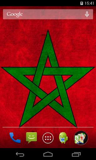 Flag of Morocco Live Wallpaper screenshot 1