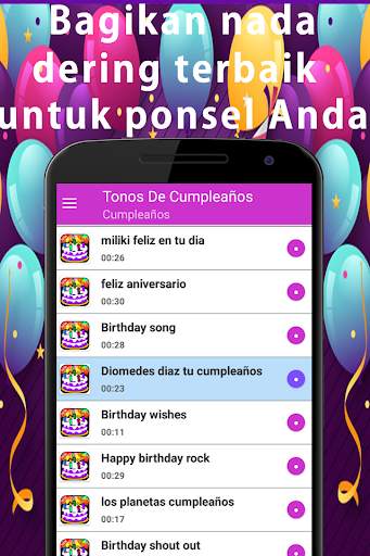 nada dering ucapan selamat ulang tahun romantis screenshot 5
