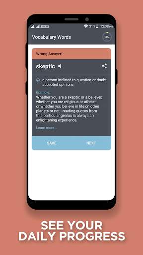 Vocabulary Builder English Words Learning offline screenshot 2