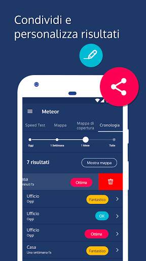 Meteor Test di velocità 4G&5G screenshot 5