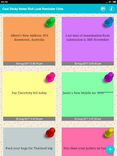 Cool Sticky Notes Rich notepad Text Reminder Chits 9 تصوير الشاشة