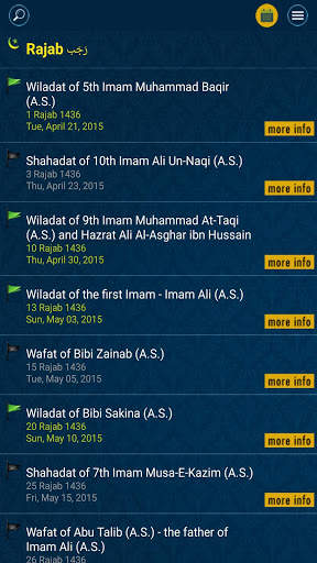 Islamic Calendar screenshot 2