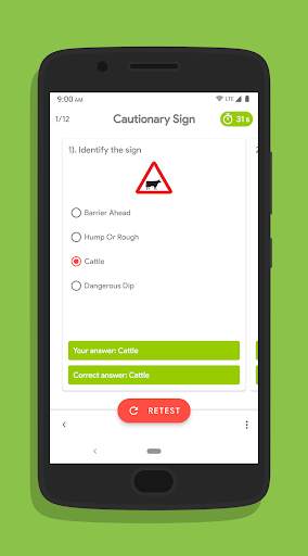 Traffic Sign Learning/Quiz скриншот 7