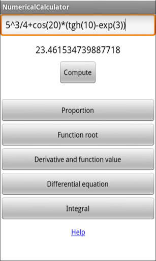 Numerical Calculator скриншот 1