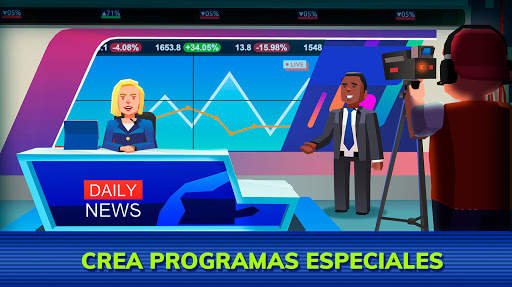 TV Empire Tycoon - Juego Idle Simulador Gestión screenshot 3