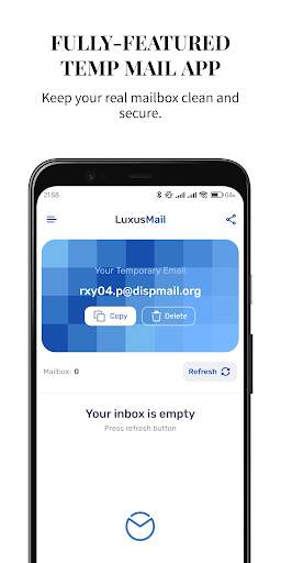 Temp Mail - by LuxusMail screenshot 1