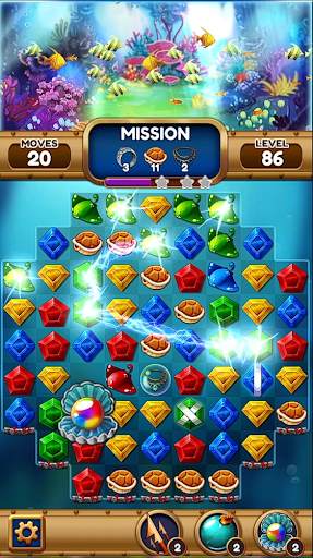 Jewel of Deep Sea: Pop & Blast Match 3 Puzzle Game screenshot 2