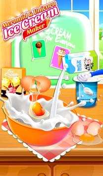 Unicorn Ice Cream Chef: Mermaid Cream Cone Game screenshot 7