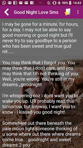 Romantic Love Sms screenshot 4
