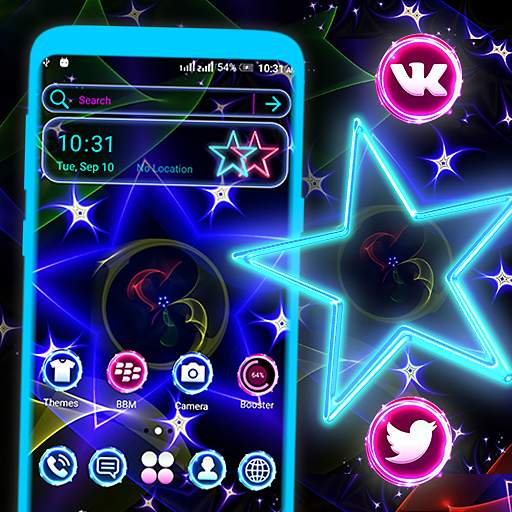 Neon Colorful Star Theme 1.6