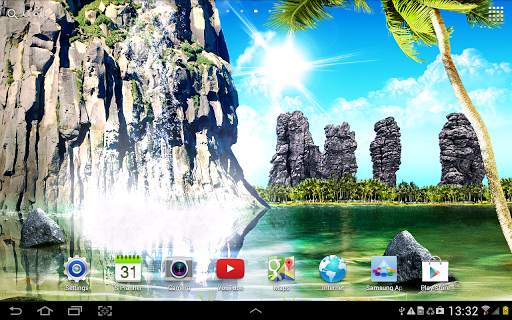 Tropical Waterfall Wallpaper screenshot 5