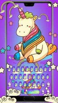 Cute Unicorn Keyboard screenshot 1