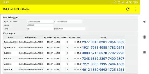 Cek Listrik PLN Gratis 2021 screenshot 2