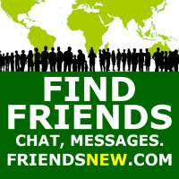 Find Friends. Chat, Messages icon
