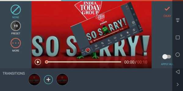 So Sorry! Video mekar app screenshot 1