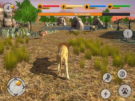 ライオンシミュレータ動物サバイバル screenshot 1