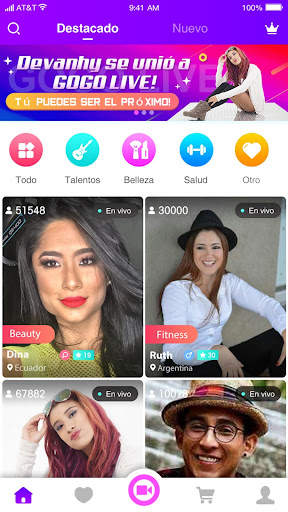 GOGO LIVE Streaming Video Chat screenshot 2
