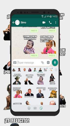 Memes con Frases Stickers en español para WhatsApp screenshot 1