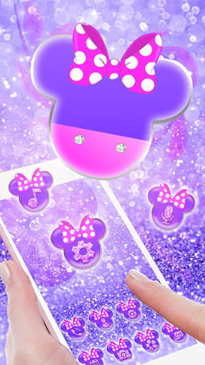Twinkle Minny Bow Launcher Theme Live HD Wallpaper screenshot 3