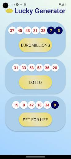 Lucky Lottery Number Generator screenshot 2