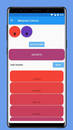 Material Colours screenshot 3