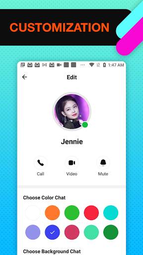 Messenger with black pInK: Live & Call Video screenshot 4
