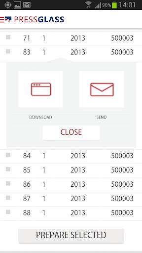 PRESS GLASS MOBILE screenshot 5