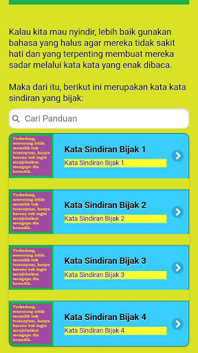 Kata Kata Sindiran Tapi Bijak Terbaru screenshot 2