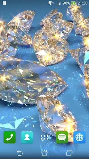 Golden Diamonds Live Wallpaper Free screenshot 6