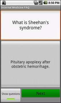 Internal Medicine FAQ Lite screenshot 1