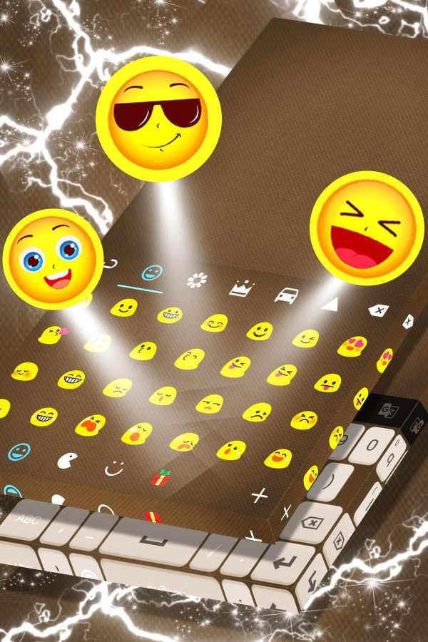 Dark Brown Keyboard Theme screenshot 5