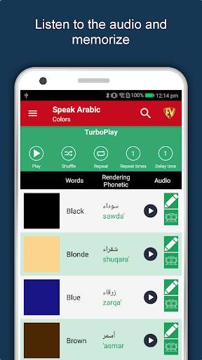 Speak Arabic : Learn Arabic Language Offline screenshot 2