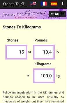 Stones To Kilograms screenshot 1