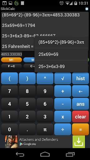 SlickCalc Calculator FREE screenshot 4