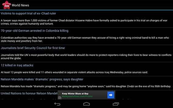 Zee News India screenshot 7