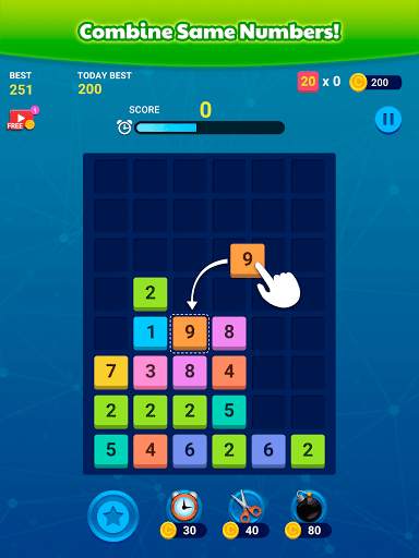 Merge Block: Fun Number Puzzle 8 تصوير الشاشة