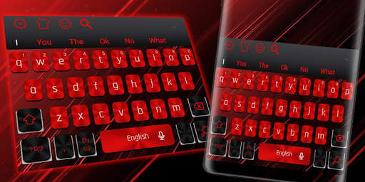 Cool Black Red Keyboard Theme screenshot 4