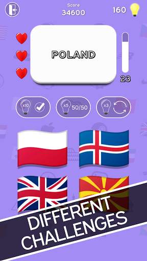 3in1 Quiz : Logo-Flag-Capital screenshot 2