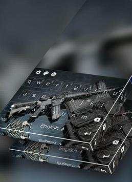Submachine Gun Keyboard Themes 2 تصوير الشاشة