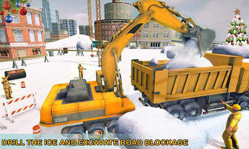 City Snow Excavator Simulator Machine screenshot 5