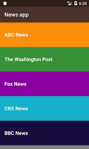 News app screenshot 1