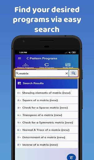 C Pattern Programs screenshot 7