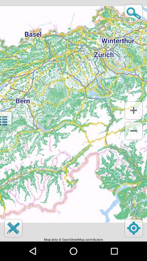 Map of Switzerland offline screenshot 1
