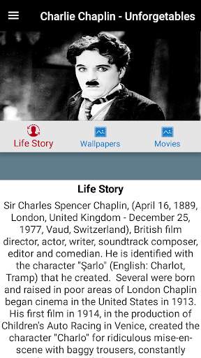 Charlie Chaplin Life Story Movies Wallpapers screenshot 1