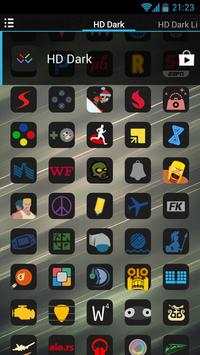 HD Dark Free - Icon Pack screenshot 6