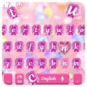 Pink Diamond Keyboard Theme 10001001