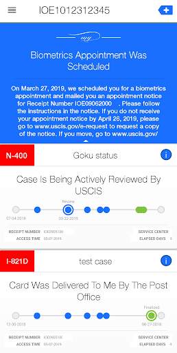 My USCIS Utility - A Better Case Tracker App screenshot 2