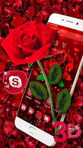 3D Rose Launcher Theme🌹 screenshot 2