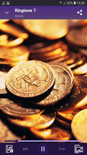 Money sounds for Ringtones and Wallpapers स्क्रीनशॉट 2